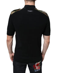 Dolce & Gabbana Multicolor Camouflage Patchwork Silk Polo T-shirt -   -  Dolce & Gabbana.