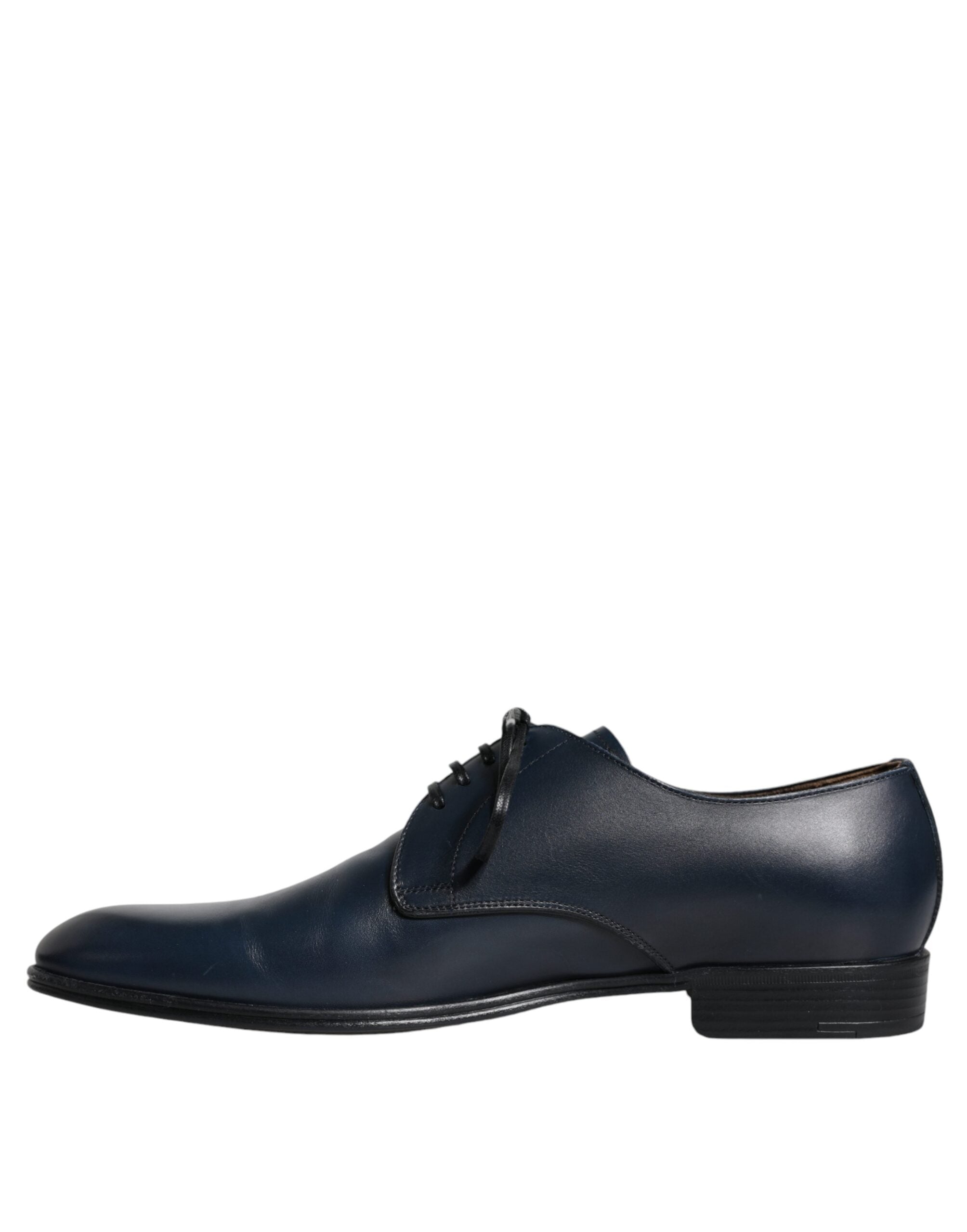 Dolce & Gabbana Navy Blue Leather Derby Dress Formal Shoes -   -  Dolce & Gabbana.