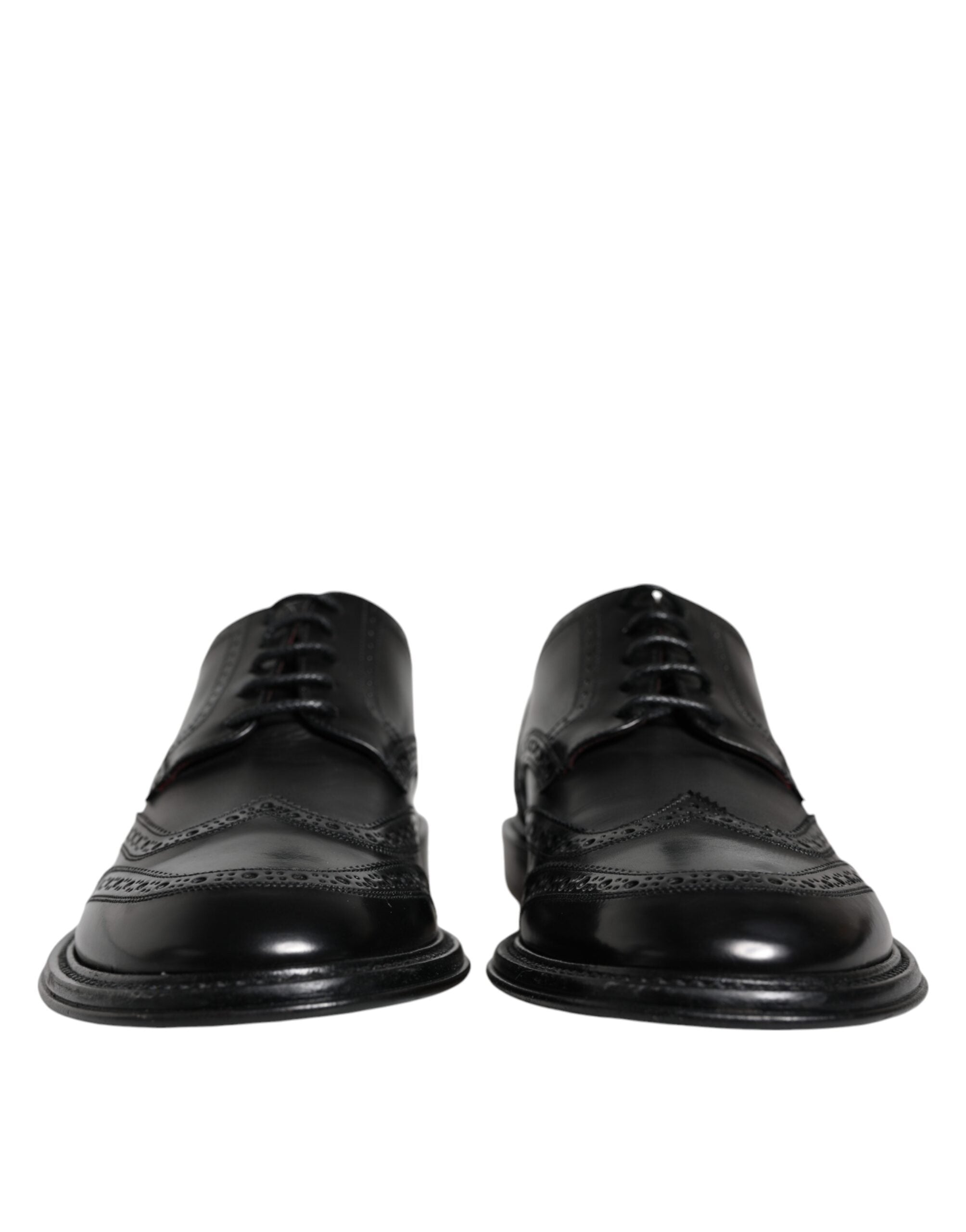 Dolce & Gabbana Black Leather Oxford Wingtip Formal Shoes -   -  Dolce & Gabbana.