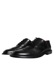 Dolce & Gabbana Black Leather Oxford Wingtip Formal Shoes -   -  Dolce & Gabbana.