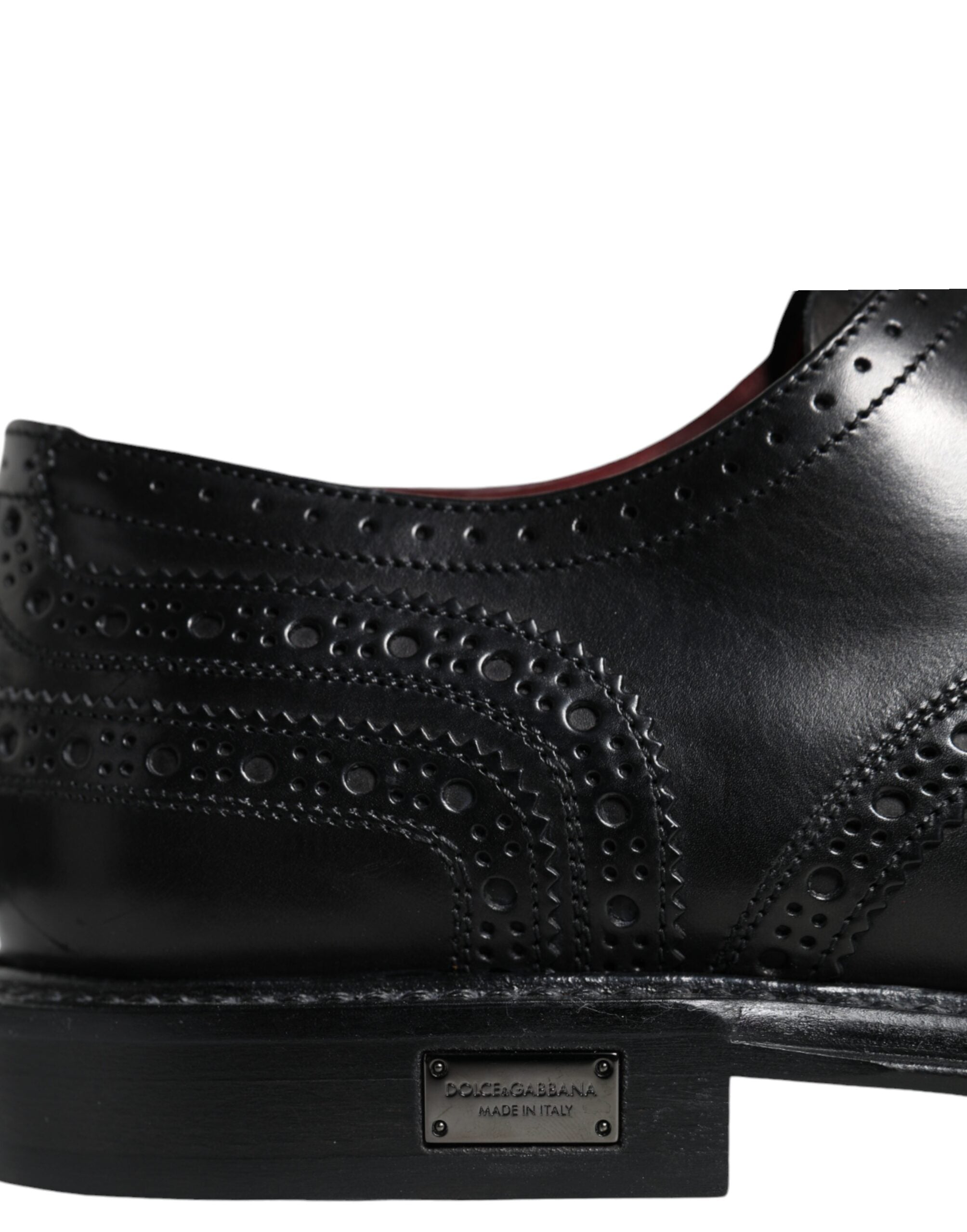 Dolce & Gabbana Black Leather Oxford Wingtip Formal Shoes -   -  Dolce & Gabbana.