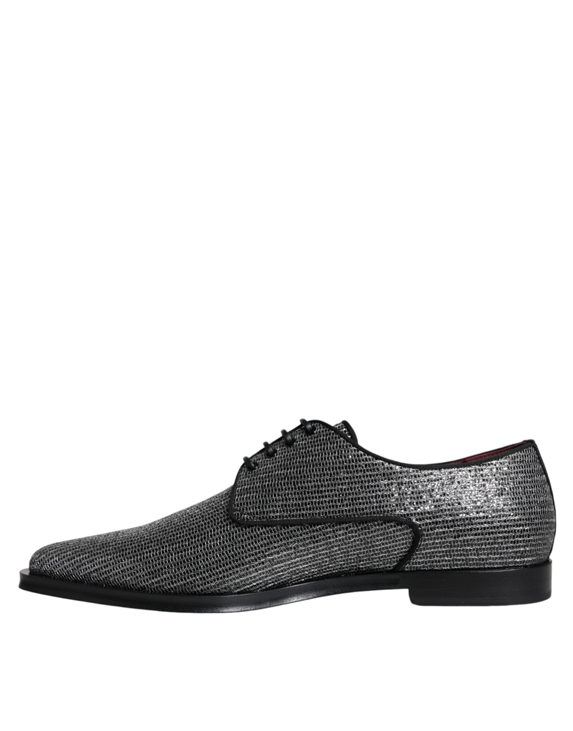 Dolce & Gabbana Silver Polyurethane Derby Formal Dress Shoes -   -  Dolce & Gabbana.