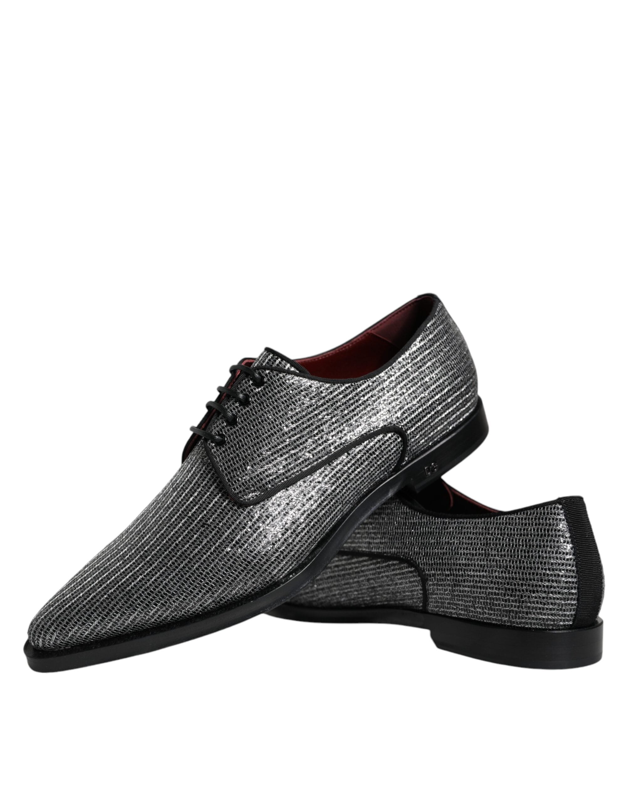 Dolce & Gabbana Silver Polyurethane Derby Formal Dress Shoes -   -  Dolce & Gabbana.
