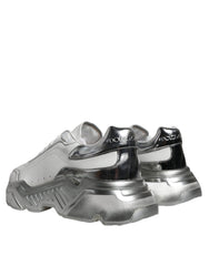 Dolce & Gabbana White Silver Daymaster Low Top Sneakers Shoes -   -  Dolce & Gabbana.