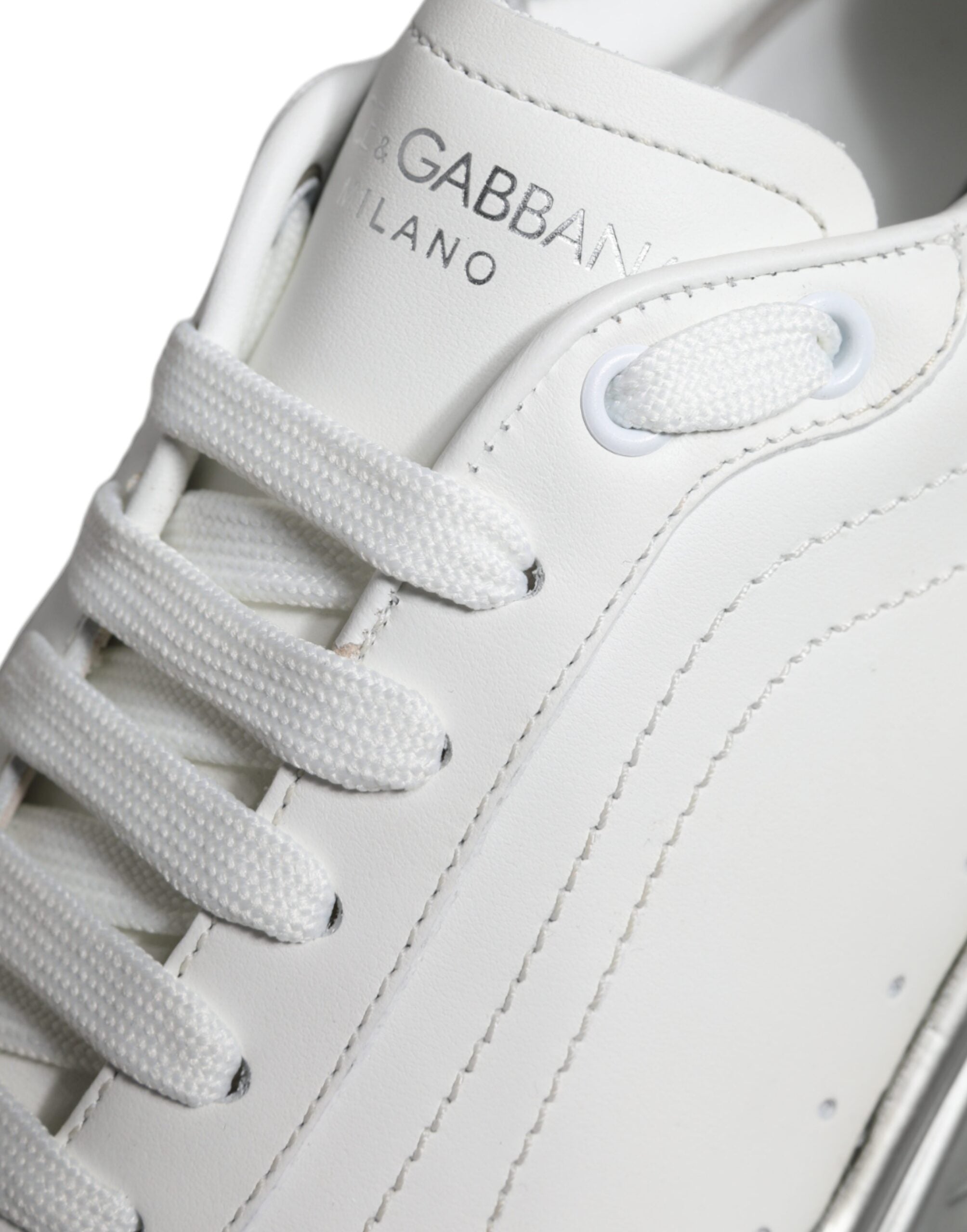 Dolce & Gabbana White Silver Daymaster Low Top Sneakers Shoes -   -  Dolce & Gabbana.