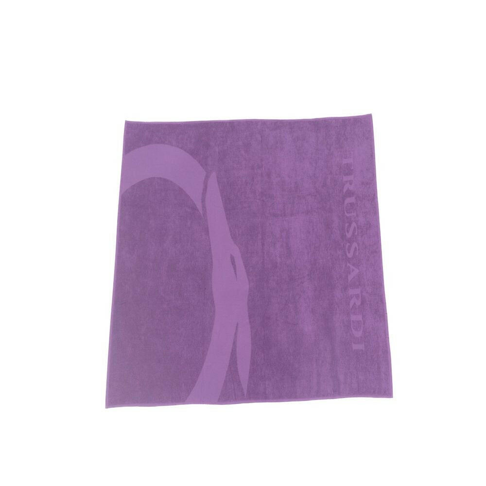 Trussardi Beachwear Purple Cotton Men Swim Towel -   -  Trussardi Beachwear.