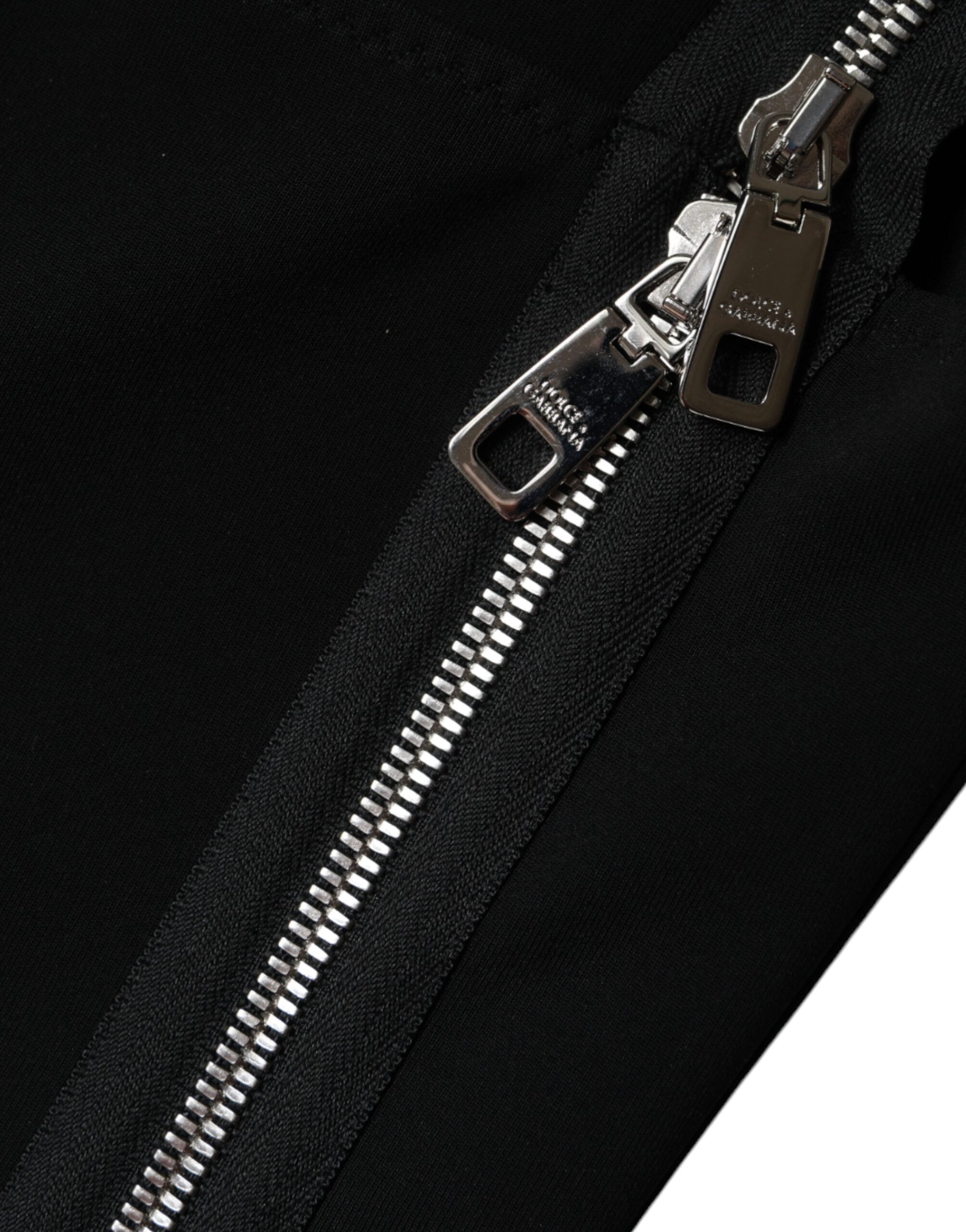 Dolce & Gabbana Black Zipper Bodycon Sheath Midi Dress -   -  Dolce & Gabbana.