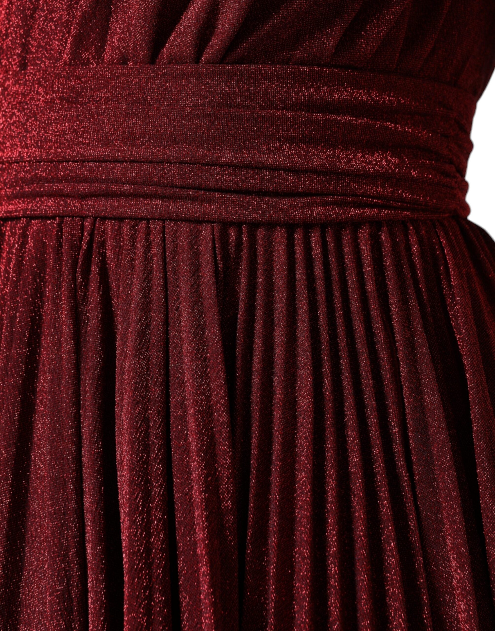 Dolce & Gabbana Red One Shoulder Pleated A-line Mini Dress -   -  Dolce & Gabbana.