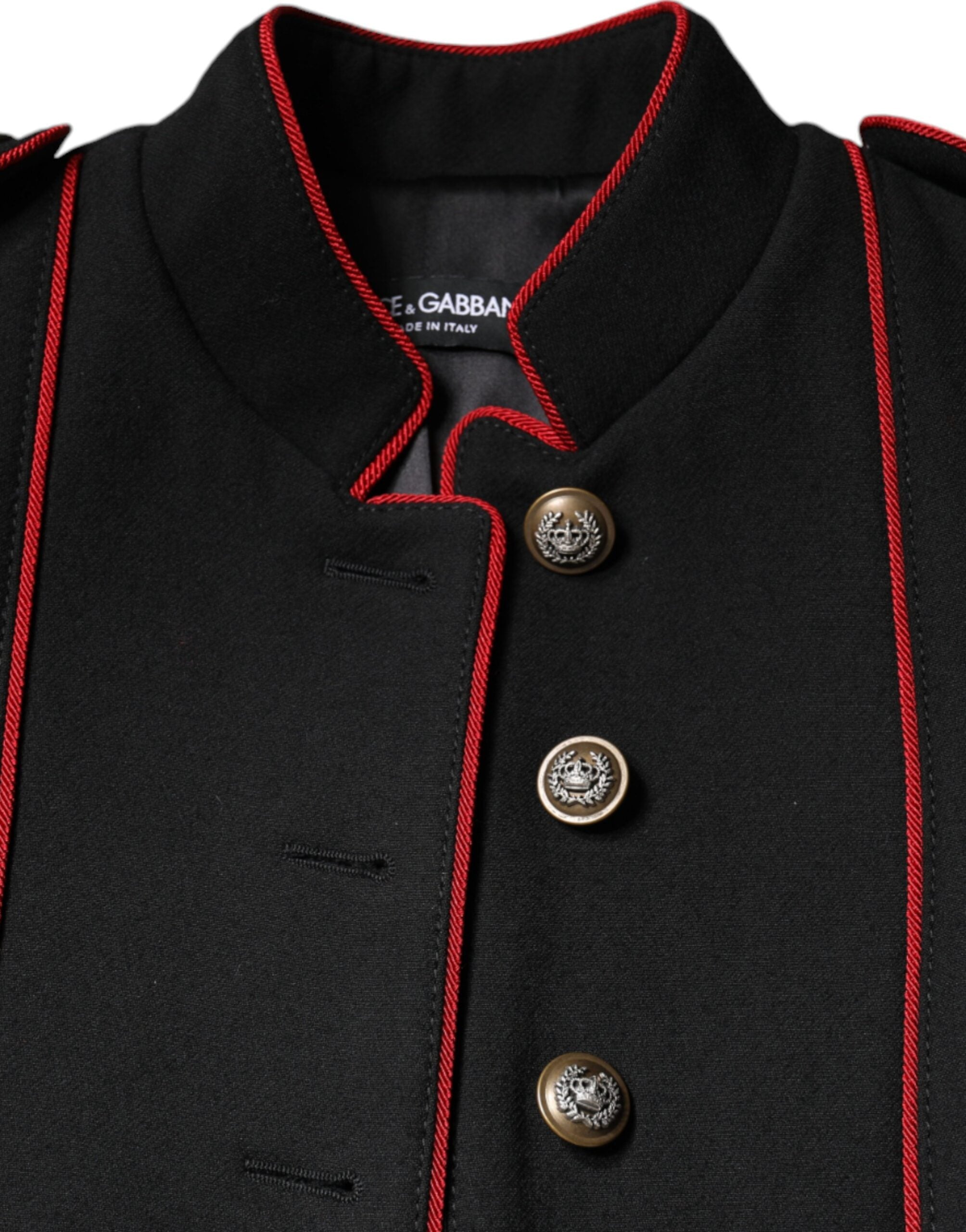Dolce & Gabbana Black Single Breasted Trench Coat Jacket -   -  Dolce & Gabbana.