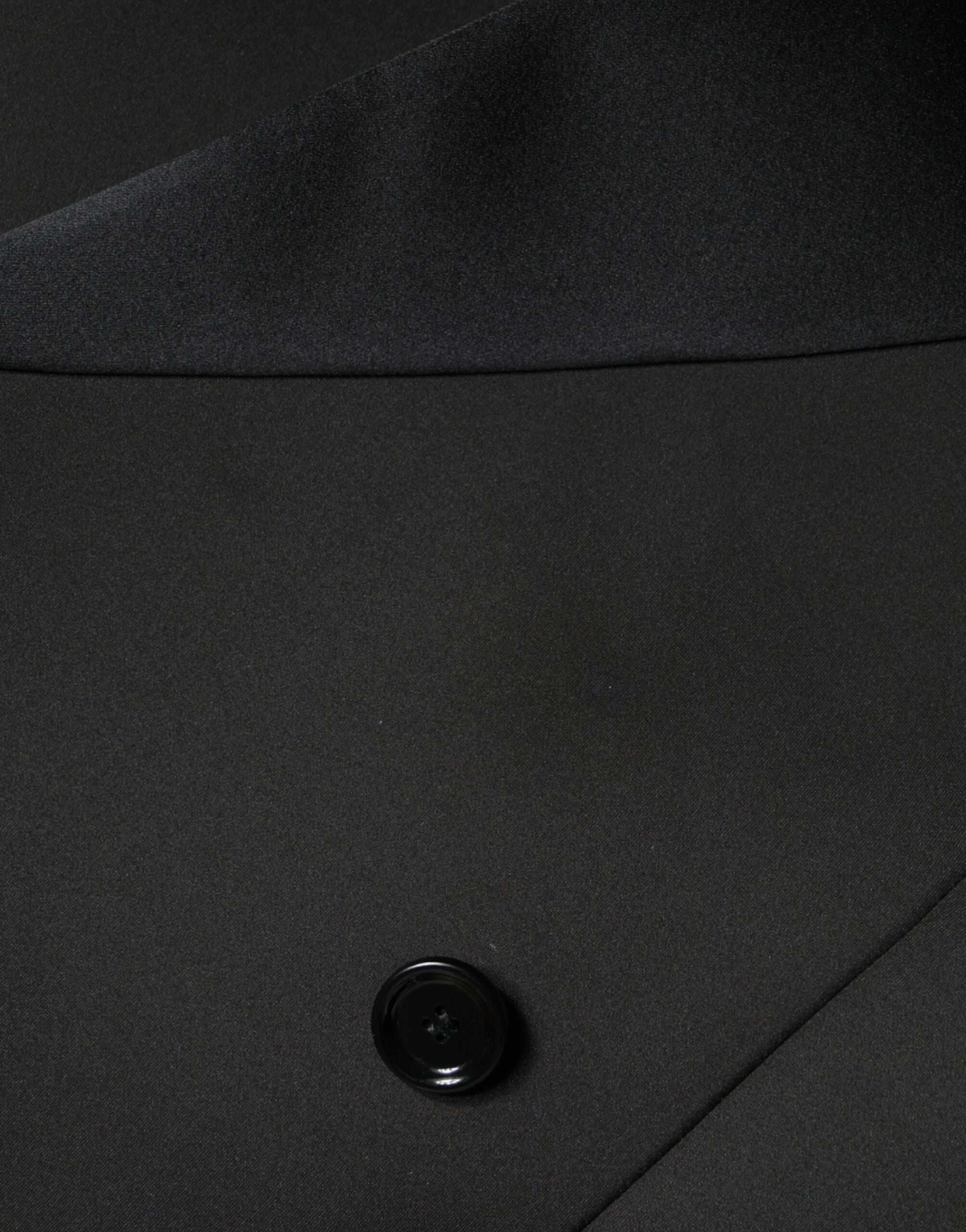 Dolce & Gabbana Black Polyester Double Breasted Coat Jacket -   -  Dolce & Gabbana.
