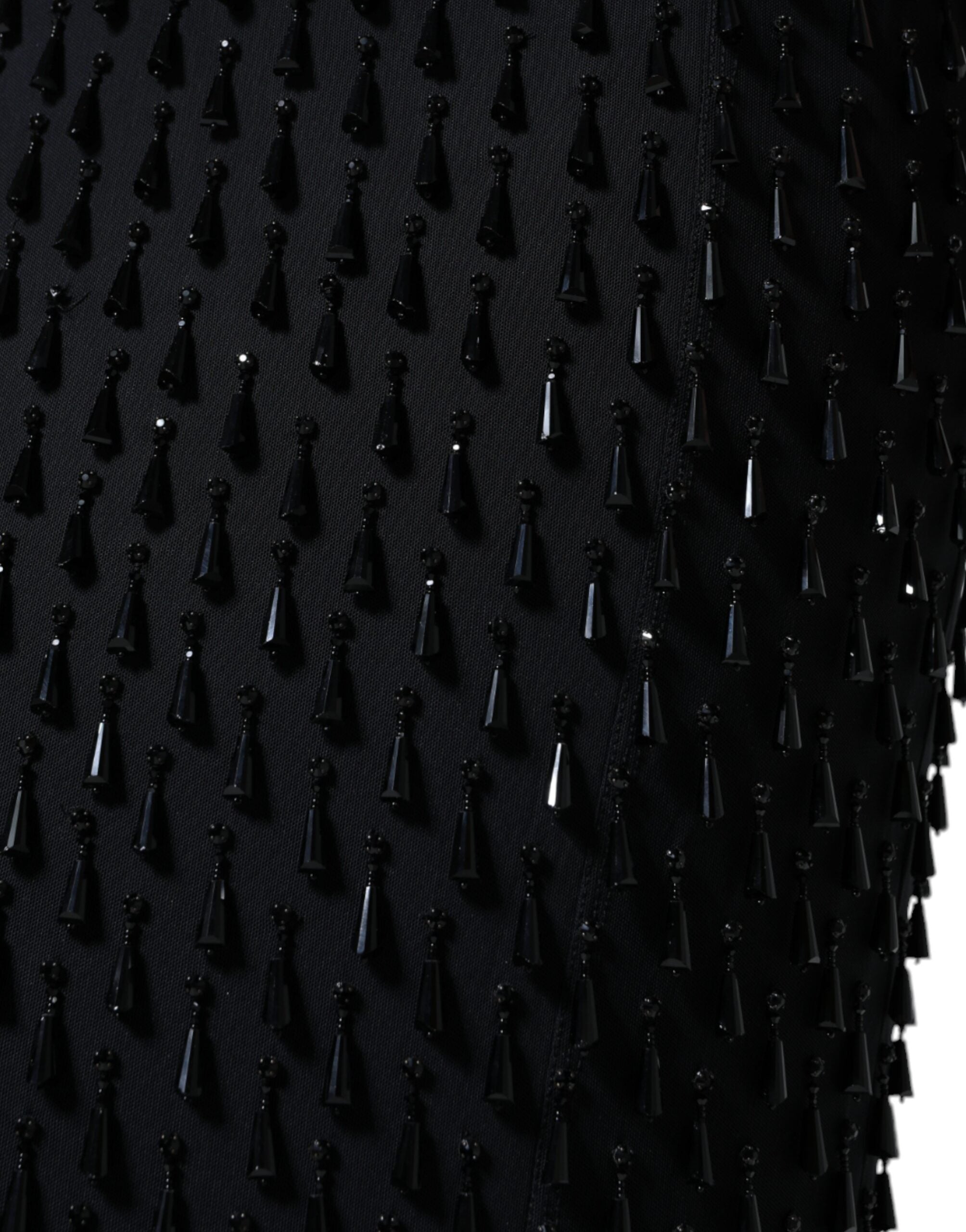 Dolce & Gabbana Black Embellished Pencil Cut Midi Skirt -   -  Dolce & Gabbana.