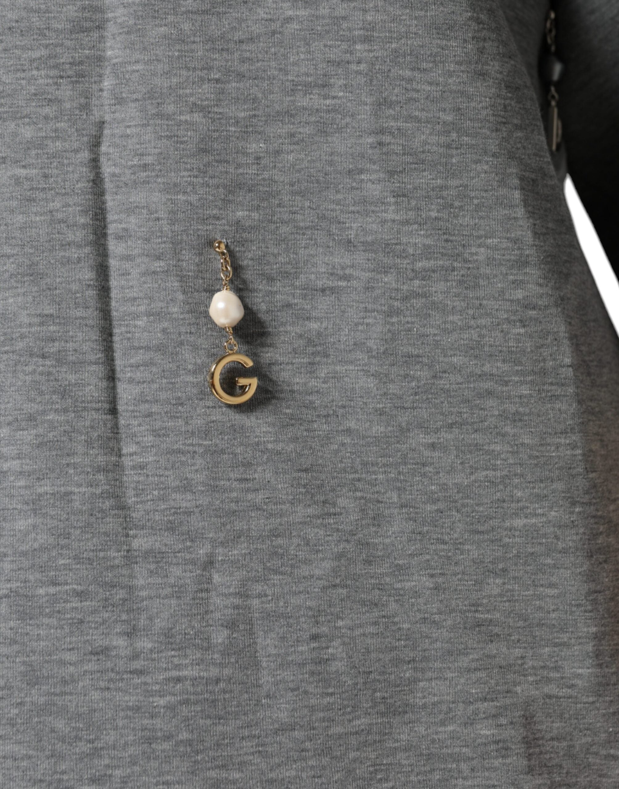 Dolce & Gabbana Gray Cotton Blend Embellished Tee T-shirt -   -  Dolce & Gabbana.