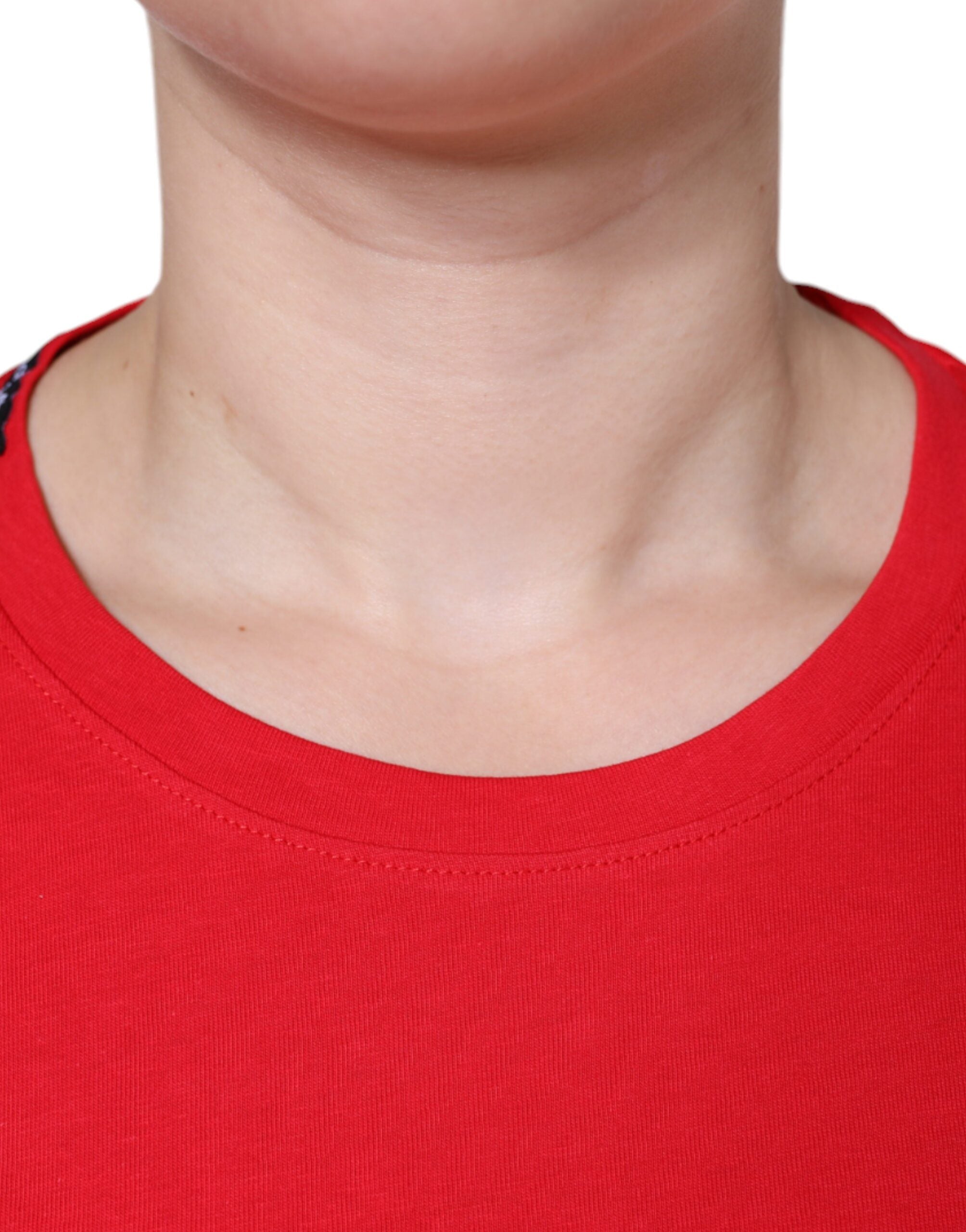 Dolce & Gabbana Red Cotton Crew Neck Short Sleeve Tee T-shirt -   -  Dolce & Gabbana.