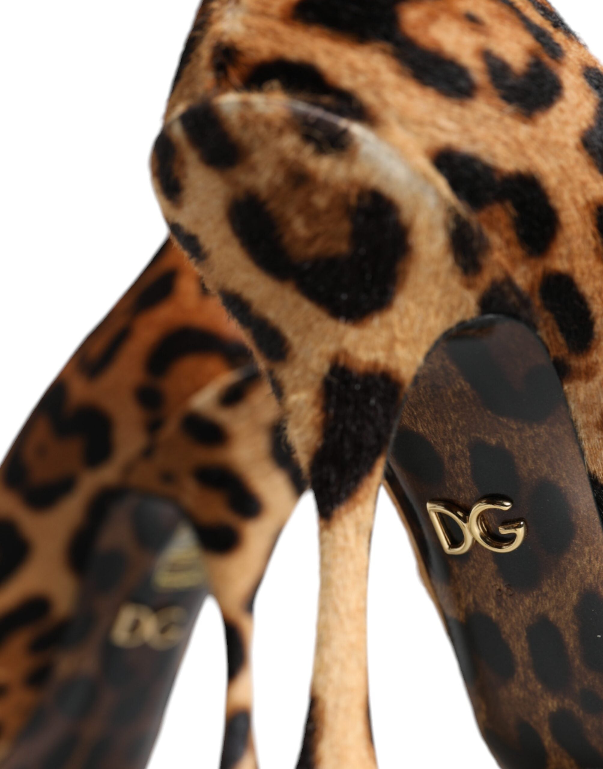 Dolce & Gabbana Brown Leopard Calf Hair Heels Pumps Shoes -   -  Dolce & Gabbana.