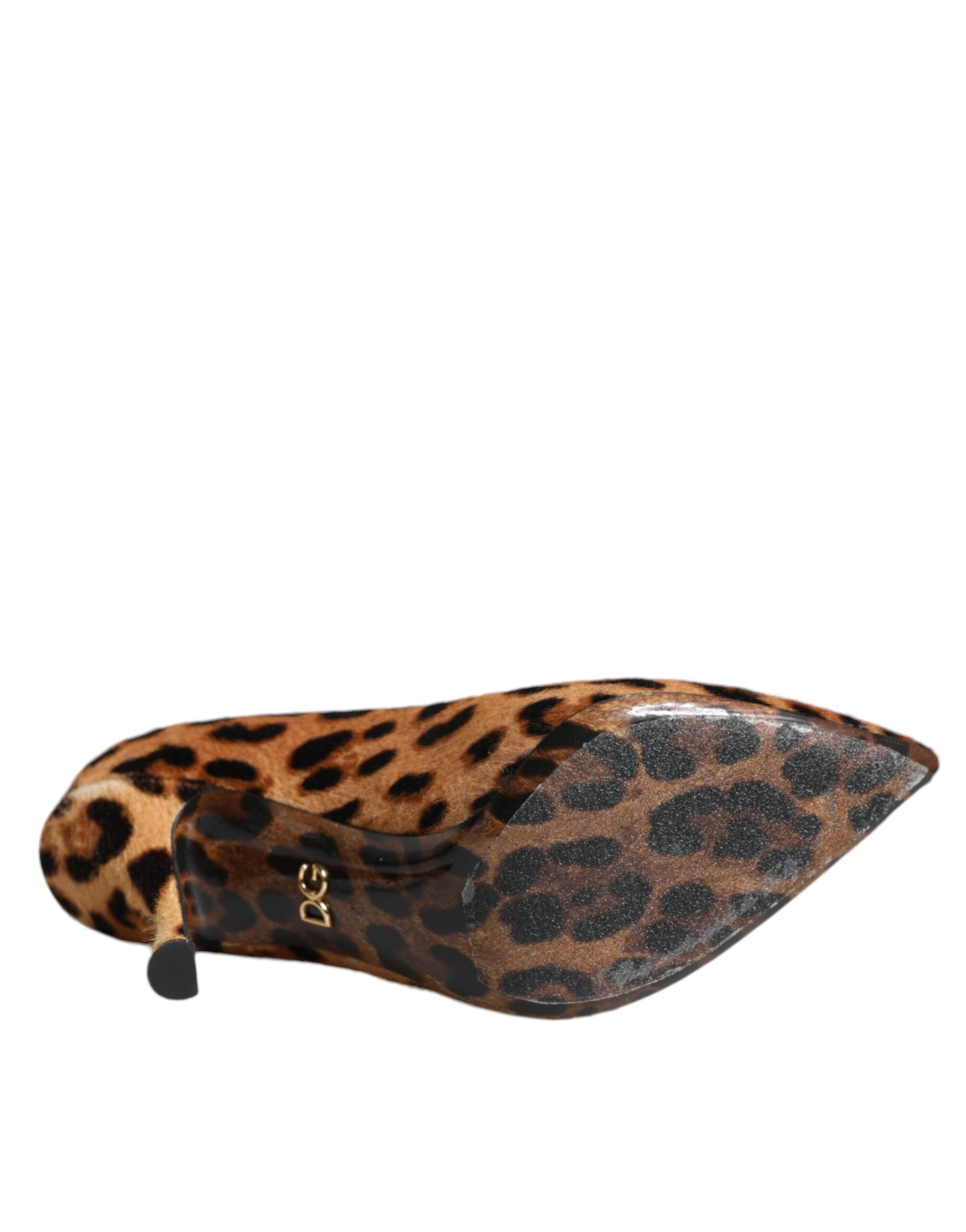Dolce & Gabbana Brown Leopard Calf Hair Heels Pumps Shoes -   -  Dolce & Gabbana.