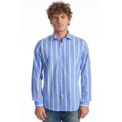 Baldinini Trend Light Blue Cotton Men Shirt -   -  Baldinini Trend.