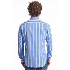 Baldinini Trend Light Blue Cotton Men Shirt -   -  Baldinini Trend.