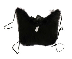 Dolce & Gabbana Black Silver Fox Fur Scarf -   -  Dolce & Gabbana.