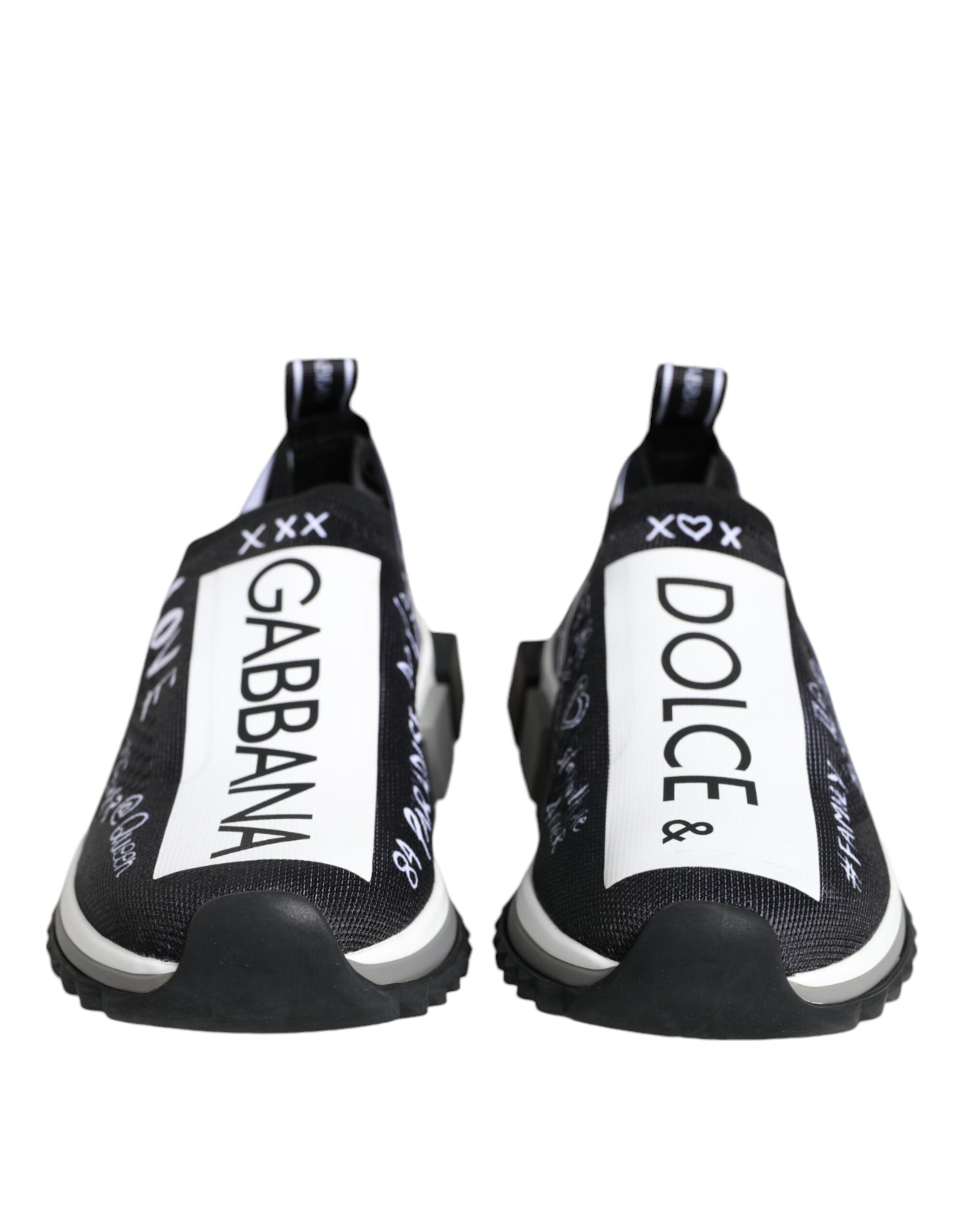 Dolce & Gabbana Black White Sorrento Low Top Sneakers Shoes -   -  Dolce & Gabbana.