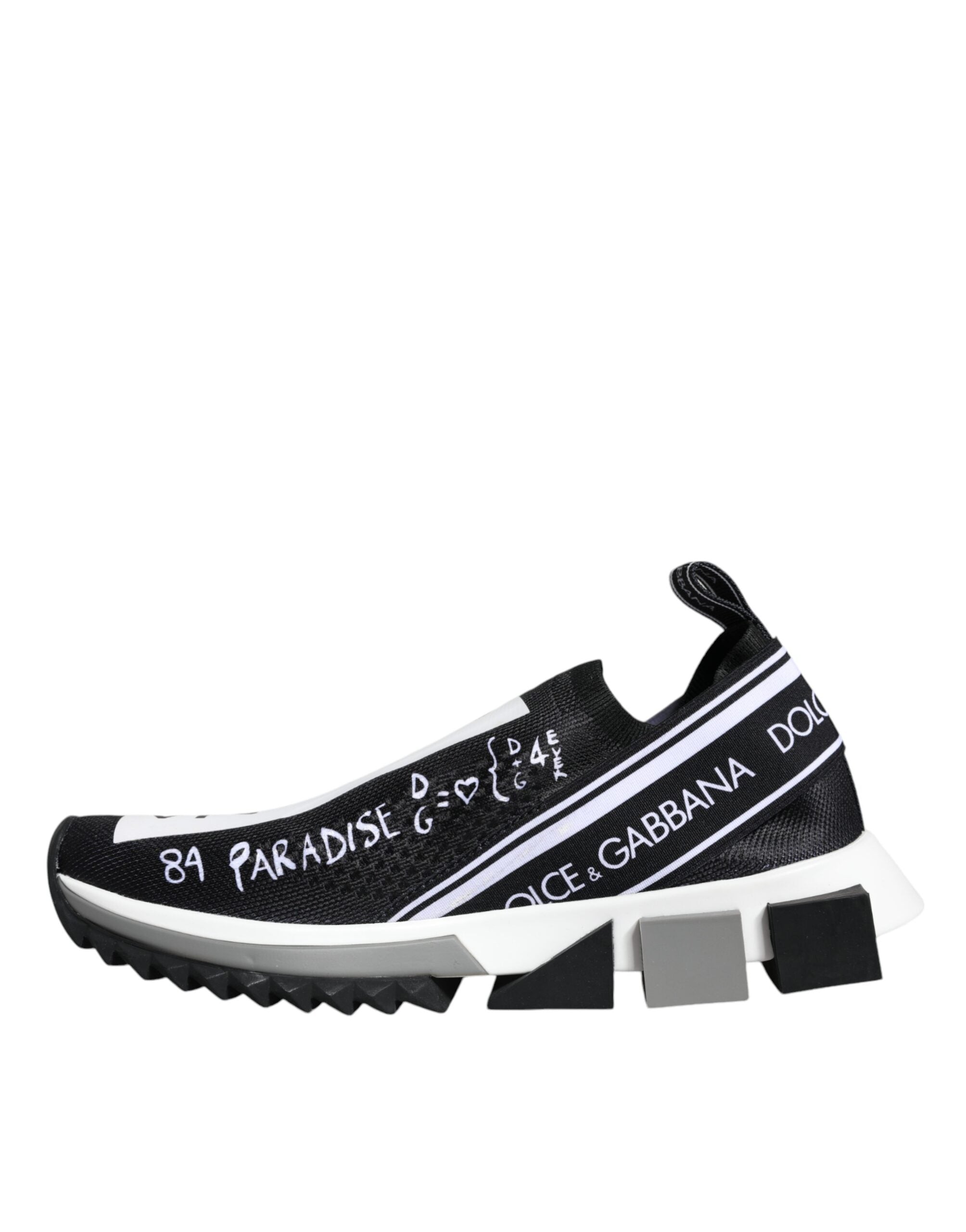 Dolce & Gabbana Black White Sorrento Low Top Sneakers Shoes -   -  Dolce & Gabbana.
