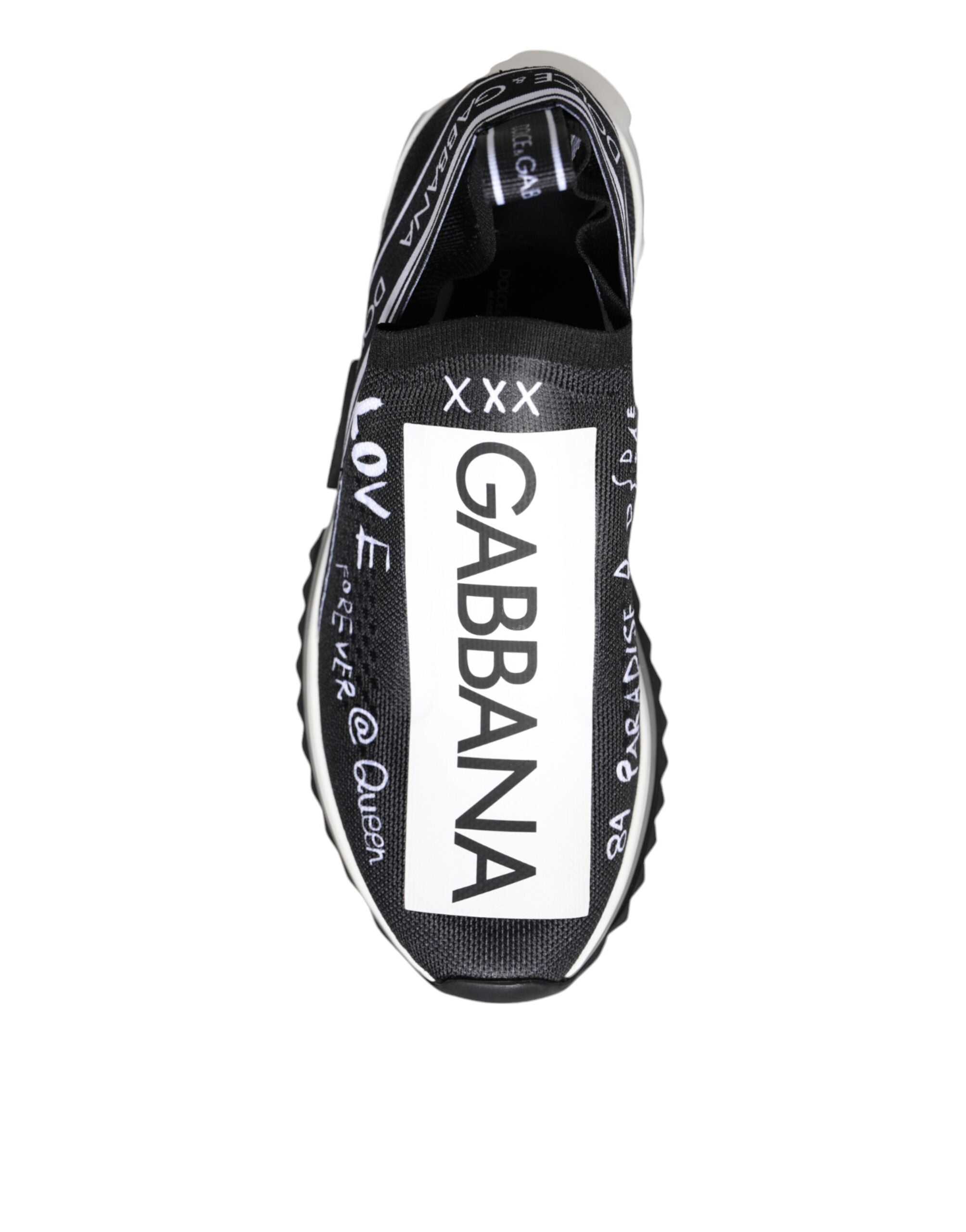 Dolce & Gabbana Black White Sorrento Low Top Sneakers Shoes -   -  Dolce & Gabbana.