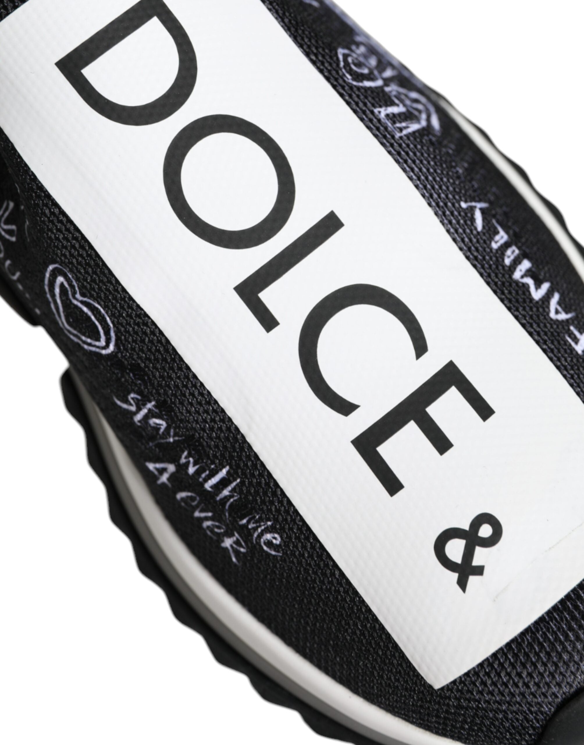 Dolce & Gabbana Black White Sorrento Low Top Sneakers Shoes -   -  Dolce & Gabbana.