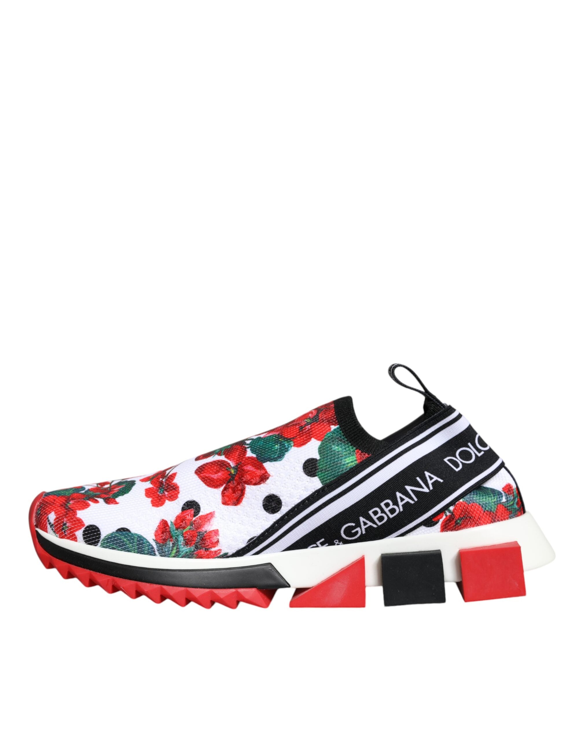 Dolce & Gabbana Multicolor Geranium Sorrento Sneakers Shoes -   -  Dolce & Gabbana.