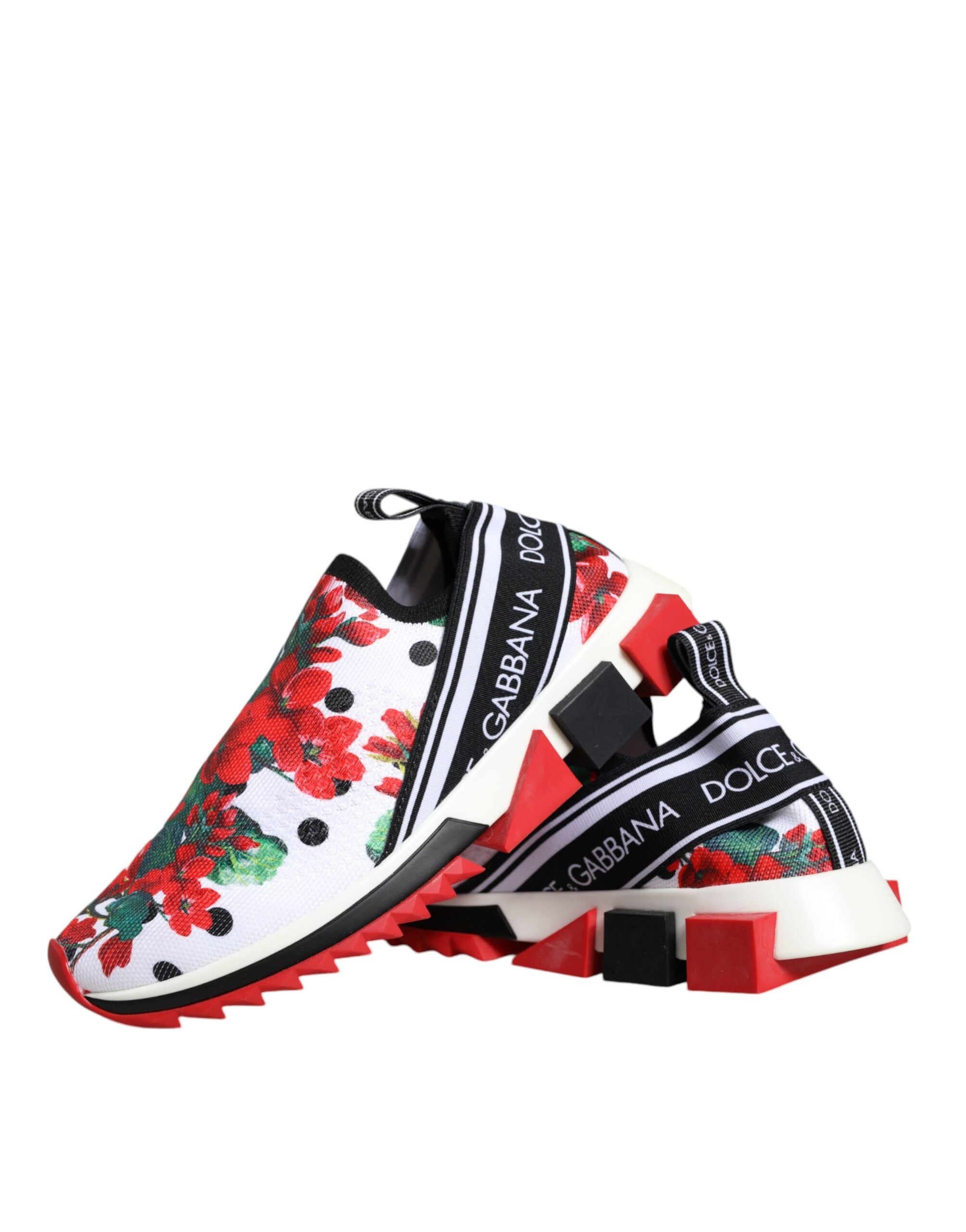 Dolce & Gabbana Multicolor Geranium Sorrento Sneakers Shoes -   -  Dolce & Gabbana.