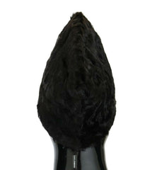 Dolce & Gabbana Black Xiangao Lamb Fur Beanie -   -  Dolce & Gabbana.