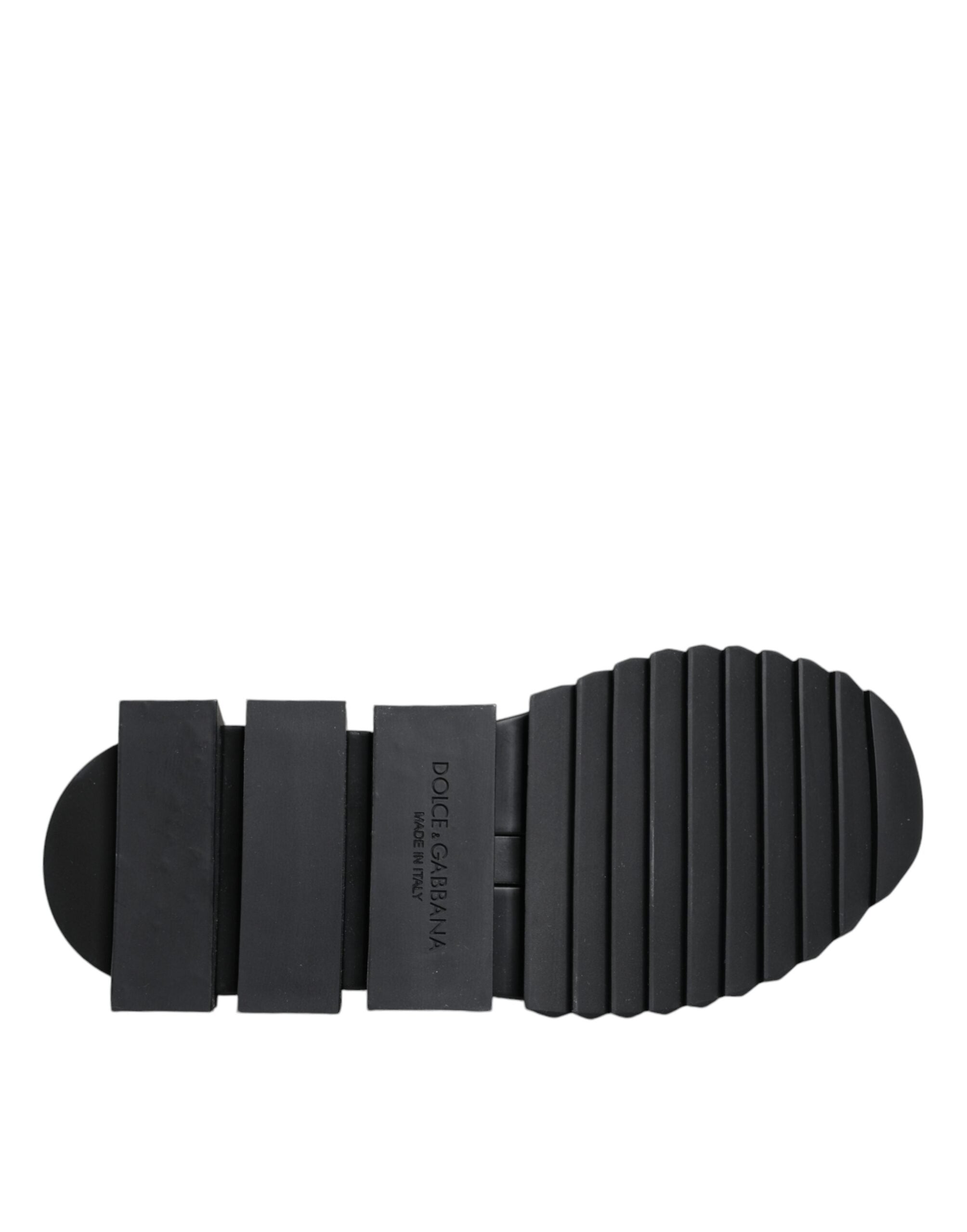 Dolce & Gabbana Black Sorrento Socks Logo Sneakers Shoes -   -  Dolce & Gabbana.