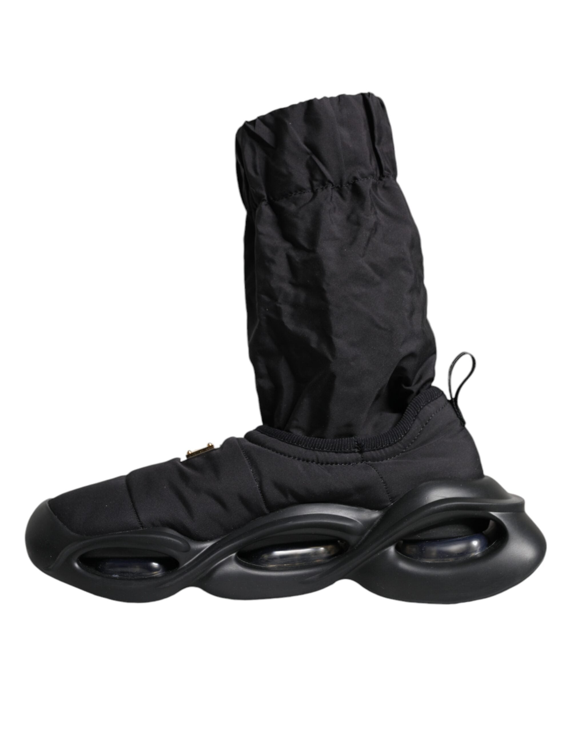 Dolce & Gabbana Black Slip On Wave Socks Sneakers Shoes -   -  Dolce & Gabbana.
