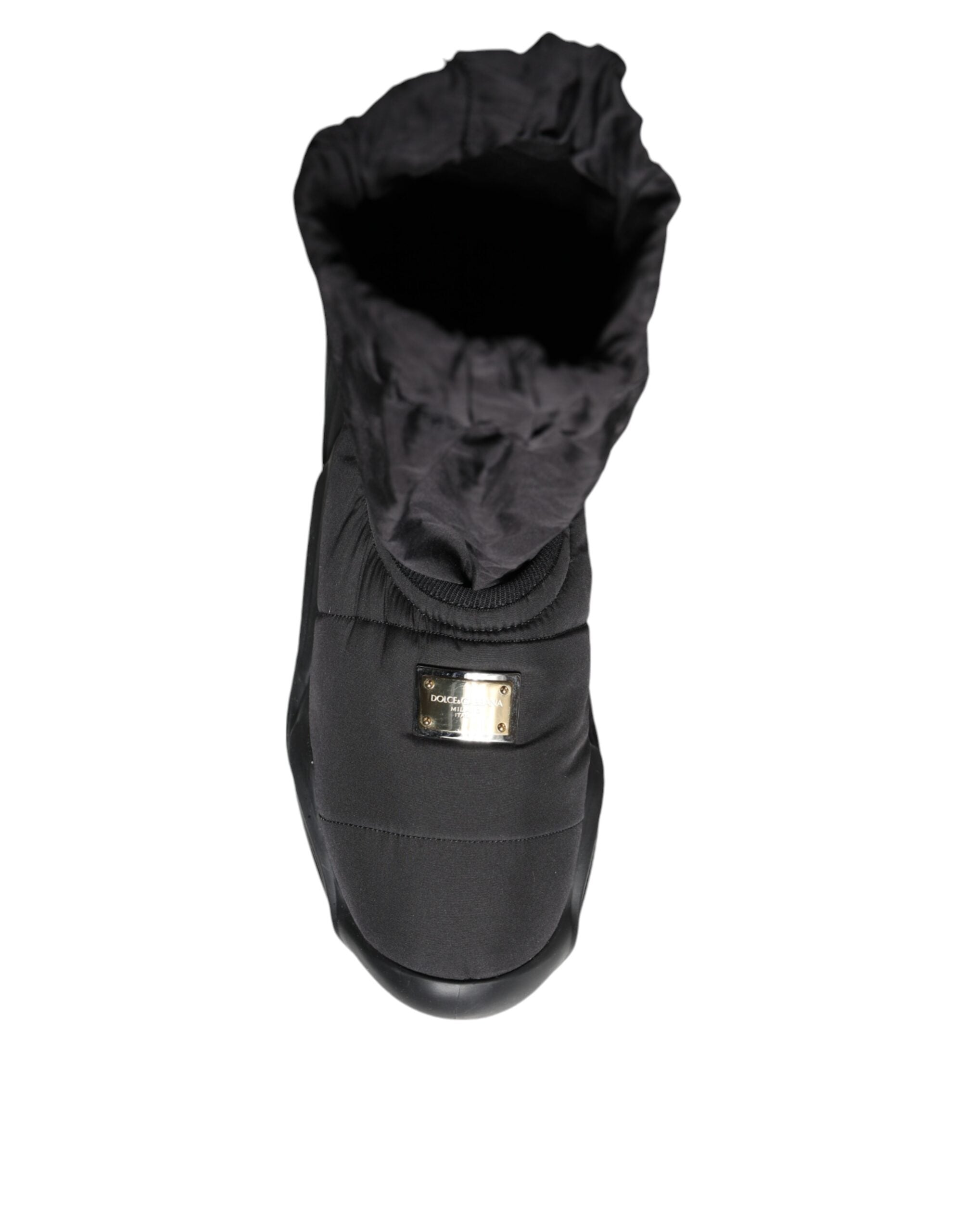Dolce & Gabbana Black Slip On Wave Socks Sneakers Shoes -   -  Dolce & Gabbana.