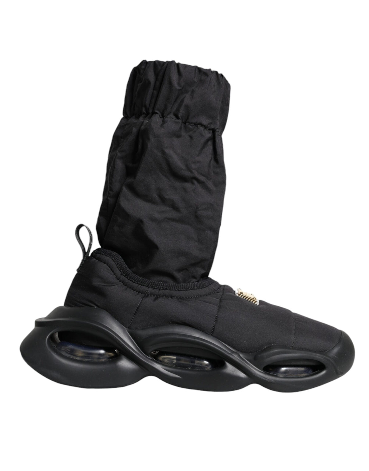 Dolce & Gabbana Black Slip On Wave Socks Sneakers Shoes -   -  Dolce & Gabbana.