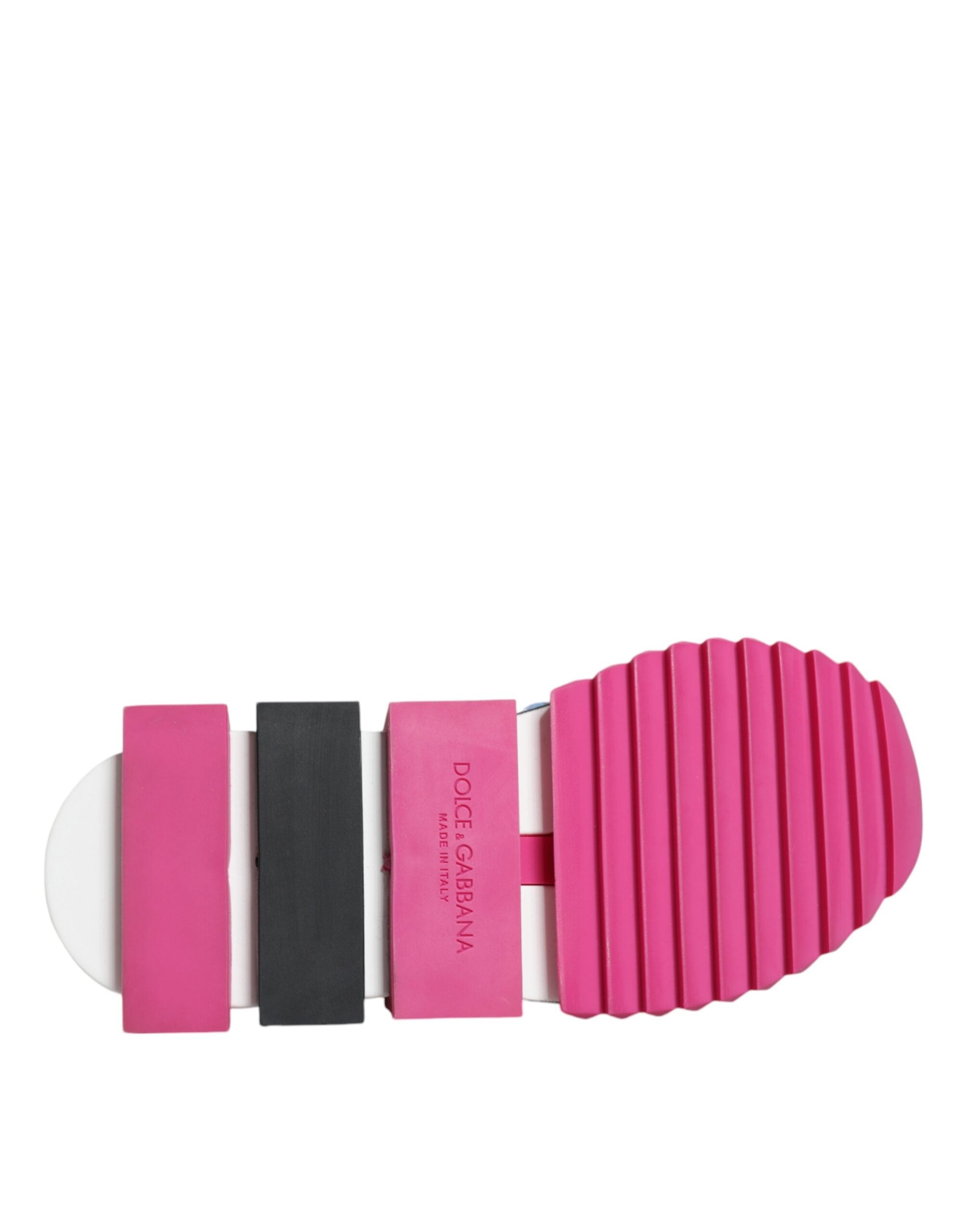 Dolce & Gabbana Pink Sorrento Crystals Low Top Sneakers Shoes -   -  Dolce & Gabbana.