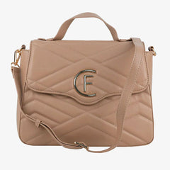 CRISTINAEFFE Beige Artificial Leather Women Crossbody Bag -  Luxury Cross Body Bag for Women -  CRISTINAEFFE.