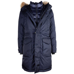 Add Blue Nylon Men Jacket -   -  Add.