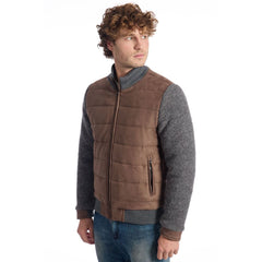 Roberto Pepe Luxury Brown Wool Men Jacket -   -  Roberto Pepe Luxury.
