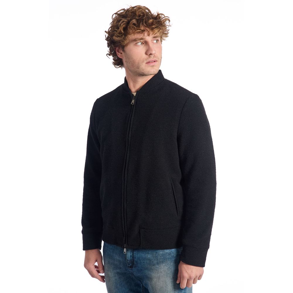 Roberto Pepe Luxury Black Wool Men Jacket -   -  Roberto Pepe Luxury.
