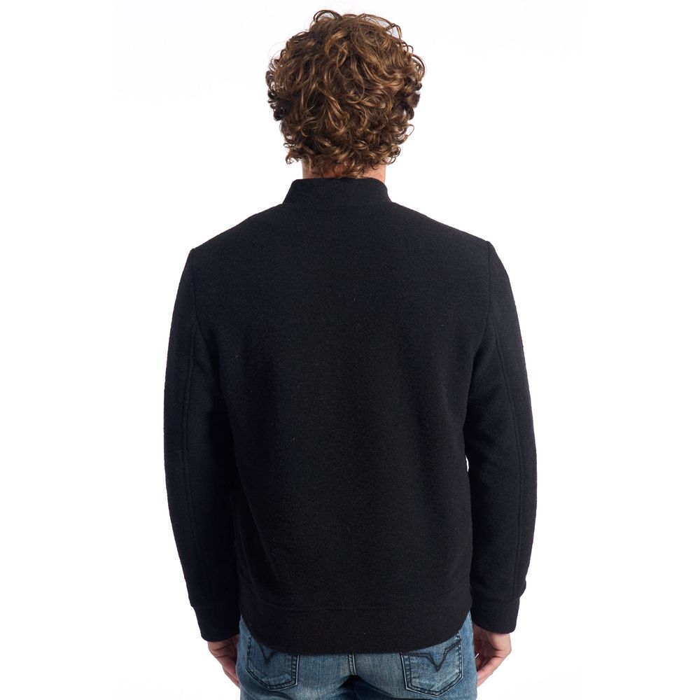 Roberto Pepe Luxury Black Wool Men Jacket -   -  Roberto Pepe Luxury.