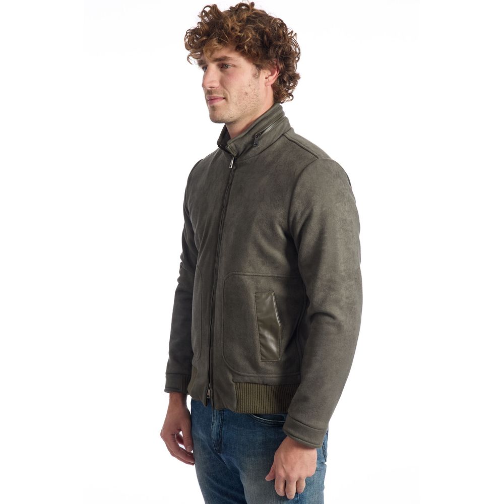 Roberto Pepe Luxury Green Ecomontone Men Jacket -   -  Roberto Pepe Luxury.