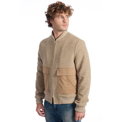 Roberto Pepe Luxury Beige Wool Men Jacket -   -  Roberto Pepe Luxury.