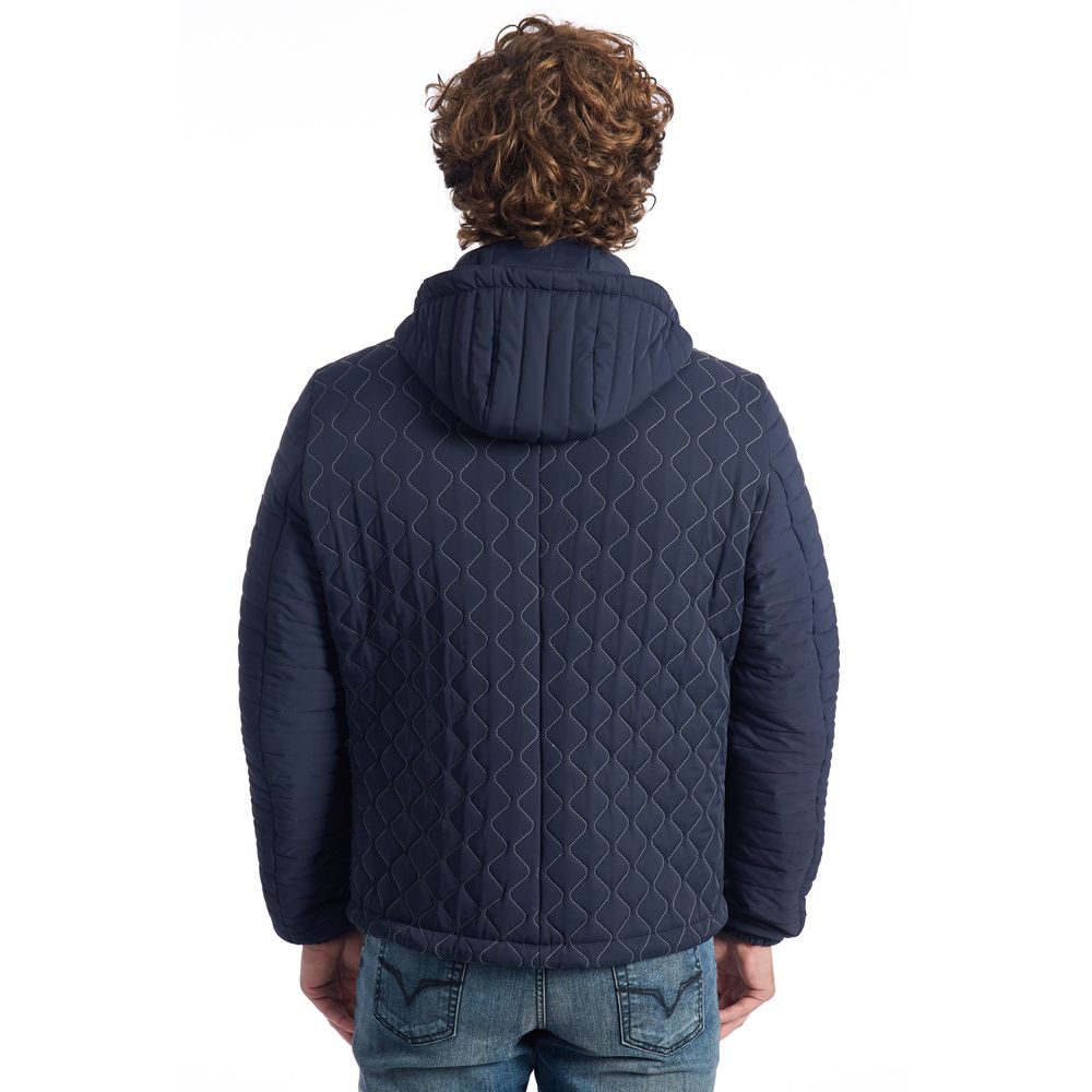 Roberto Pepe Luxury Blue Polyamide Men Jacket -   -  Roberto Pepe Luxury.