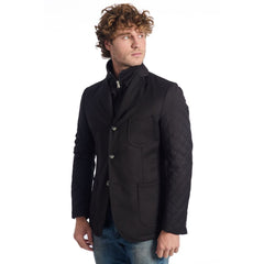 Roberto Pepe Luxury Black Wool Men Jacket -   -  Roberto Pepe Luxury.