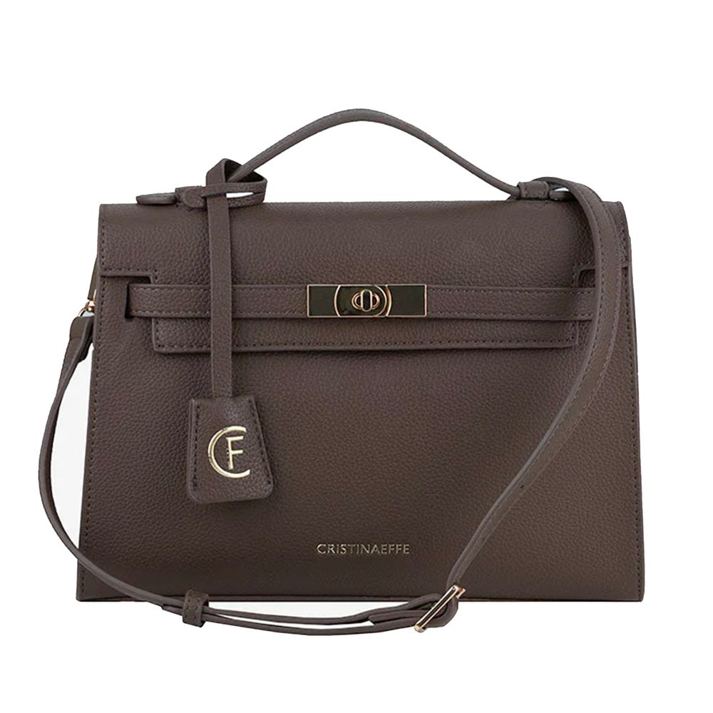 CRISTINAEFFE Gray Artificial Leather Women Crossbody Bag -  Luxury Cross Body Bag for Women -  CRISTINAEFFE.