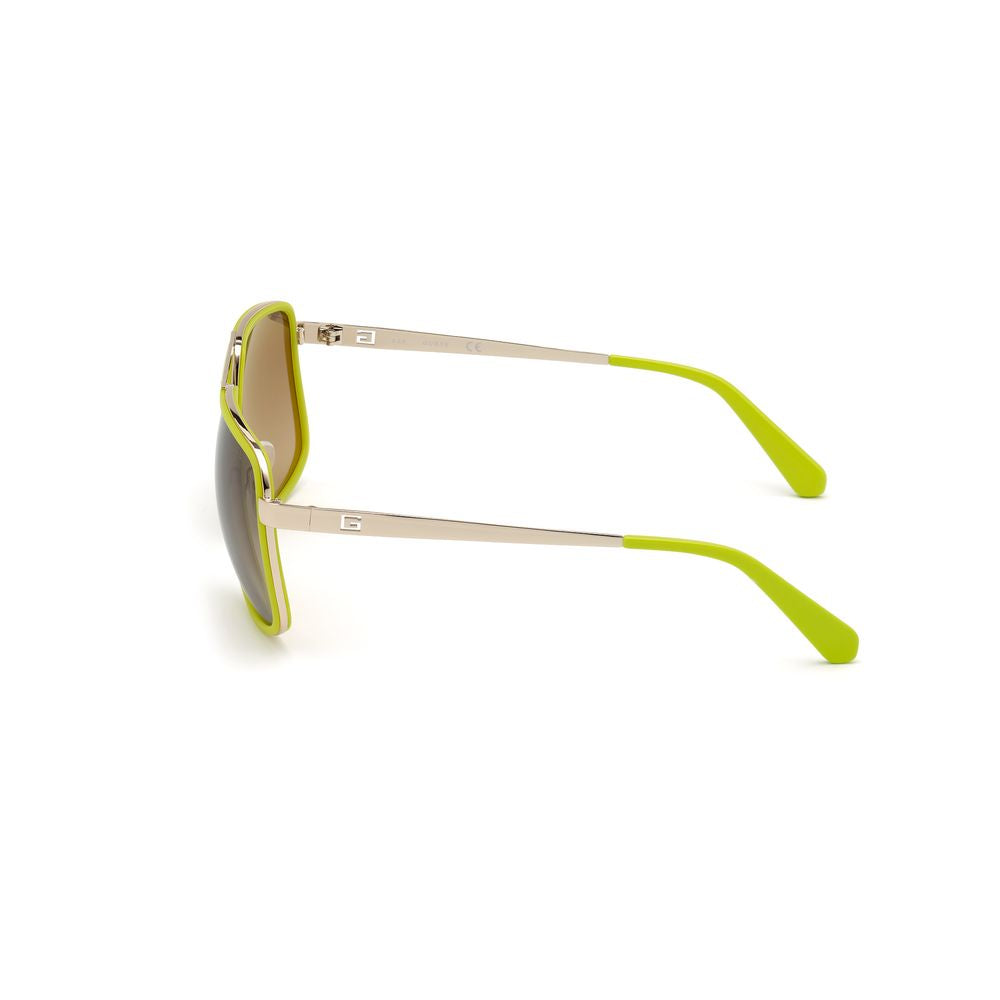 Guess Green Metal Sunglasses -   -  Guess.
