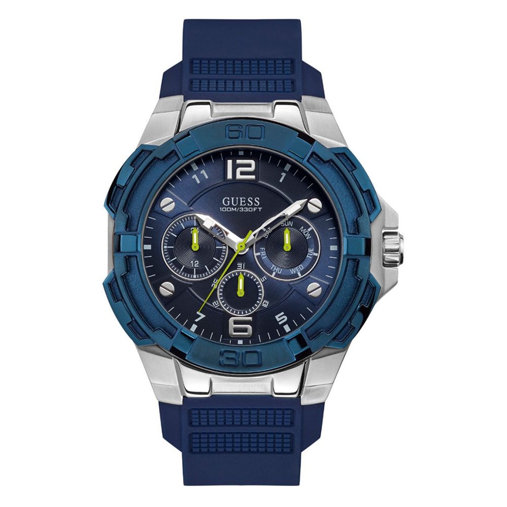 Guess Blue Rubber Watch -   -  Guess.