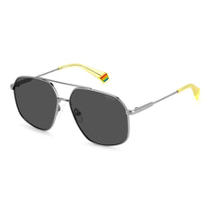Polaroid Gray Stainless Steel Sunglasses -  Unisex, Sunglasses -  Polaroid.