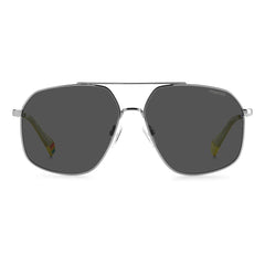 Polaroid Gray Stainless Steel Sunglasses -  Unisex, Sunglasses -  Polaroid.