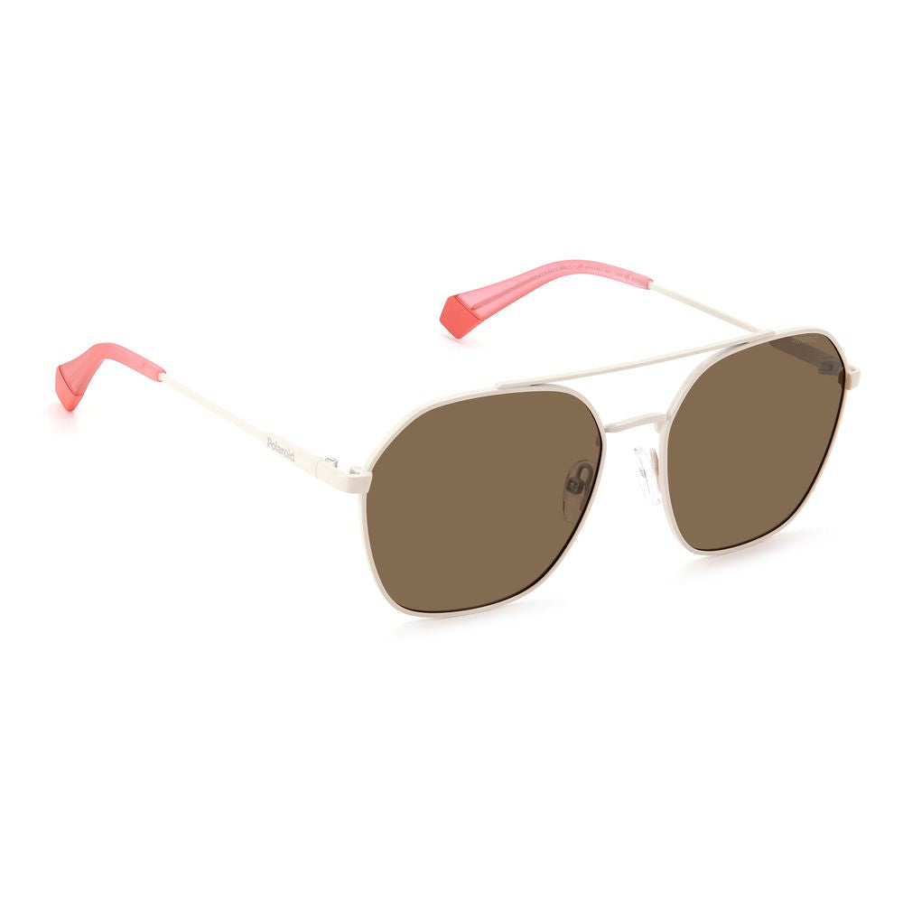 Polaroid Beige Stainless Steel Sunglasses -  Unisex, Sunglasses -  Polaroid.
