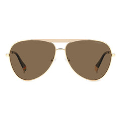 Polaroid Gold Stainless Steel Sunglasses -  Unisex, Sunglasses -  Polaroid.
